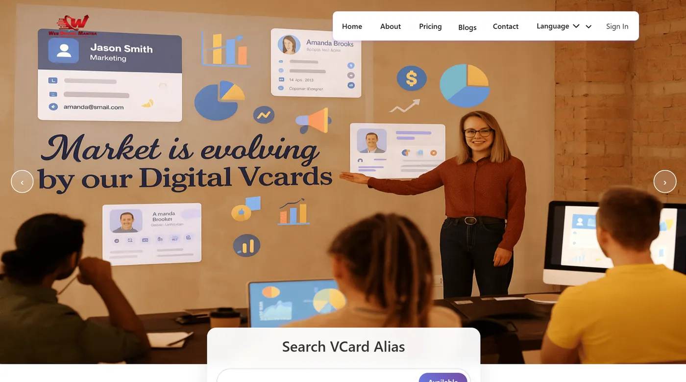 Digital Visiting Cards: Your business card as a live page